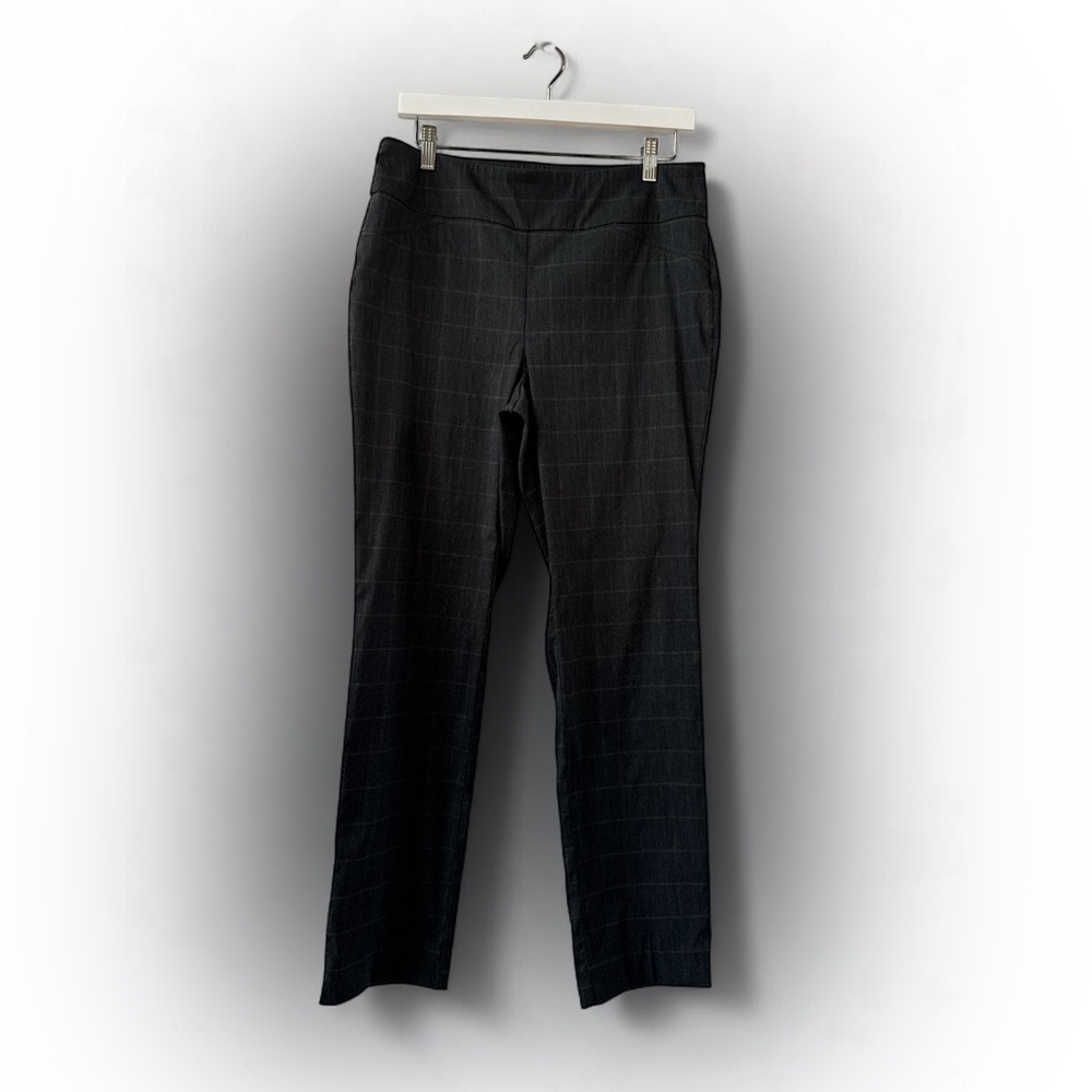 Charter Club Gray Straight-Leg Pants Professional‎ Style